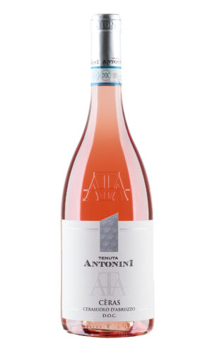 Bottiglia di vino rosato CERAS Cerasuolo D'Abruzzo della Tenuta Antonini, Abruzzo