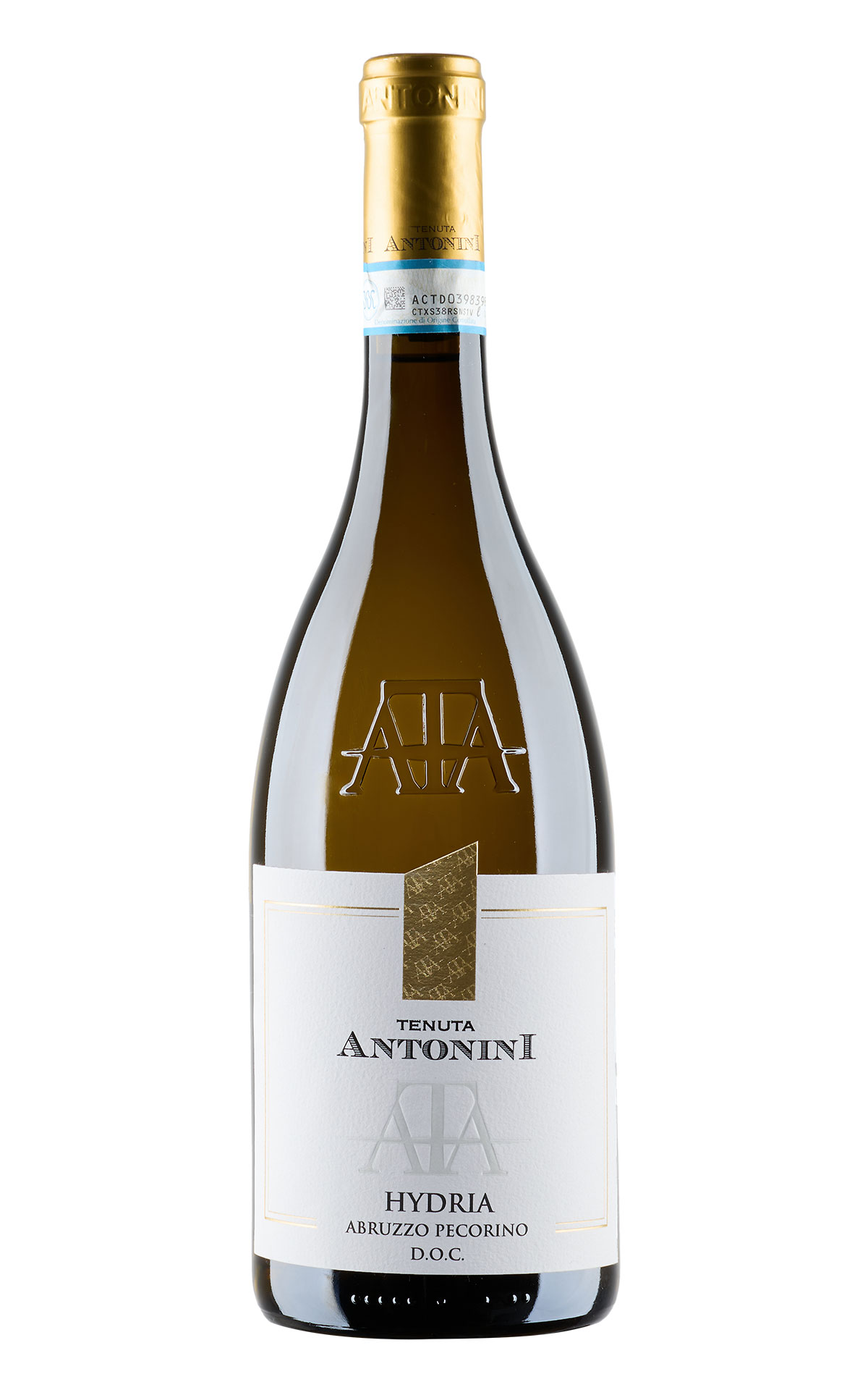Bottiglia di vino bianco HYDRIA Pecorino della Tenuta Antonini, Abruzzo